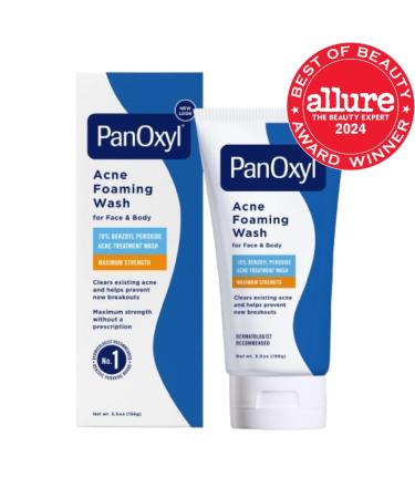 PanOxyl Acne Foaming Wash 10% Benzoyl Peroxide | Maximum Strength Treatment - 5.5 oz - Buy Online on SooperMarket.com