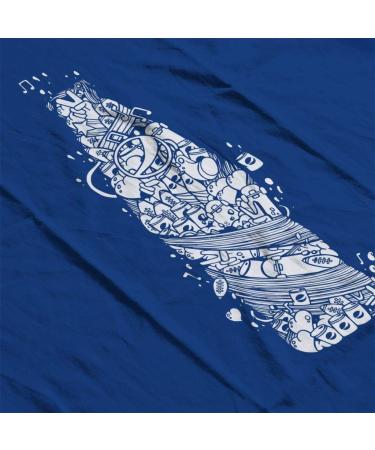 All+Every Pepsi White Doodle Bottle Men's T-Shirt M Royal Blue - Buy Online on SooperMarket.com