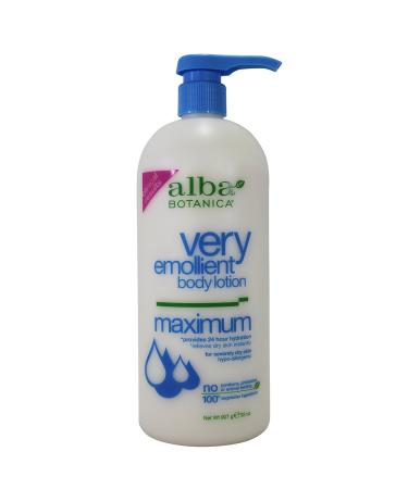Alba Botanica Very Emollient Body Lotion Maximum Dry Skin Formula 32 oz (907 g)