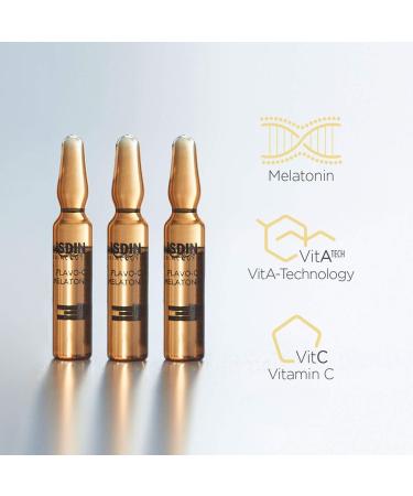 ISDIN Flavo-C Melatonin Night Repair Serum (10 ampoules) | Antioxidant Skin Defense Booster - Buy Online on SooperMarket.com