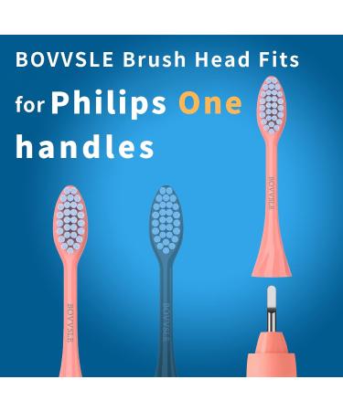 4 Pack Premium Toothbrush Replacement Heads for Philips One Series Sonicare | Deep-Cleaning | Compatible with HY1100 & HY1200 | Miami Coral - Buy Online on SooperMarket.com