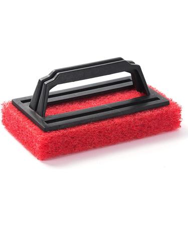 Scrub Sponge Brush with Handle Tub and Tile Cleaning Brush for Cleaning Bathroom Multiple Use Sponge Brush Scrubber Red - Buy Online on SooperMarket.com