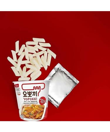 Young Poong Yopokki Tteokbokki Cup Traditional Korean Topokki Ddukbokgi Instant Rice Cake Stick Snack (1 SET 5 Flavors) SET 5 Flavors 1 - Buy Online on SooperMarket.com