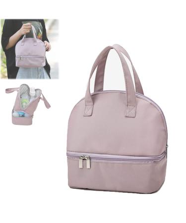 Kisbeibi breast milk cooling bag waterproof breast milk baby bottle cooling bag breast milk cool box for day care travel breastfeeding mothers on the way work (violet)