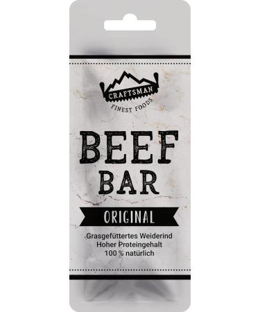 Craftsman Beef Bar Original (20 x 28g) | 100% Natural High Protein Meat Snack | Gluten-Free No Added Sugar Jery Riegel Set - Buy Online on SooperMarket.com