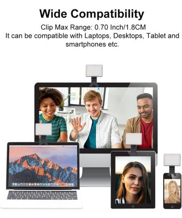 King Ma Video Conferencing Lighting: Portable LED Clip Light for Zoom Calls, Remote Working, and Live Streaming - Buy Online on SooperMarket.com