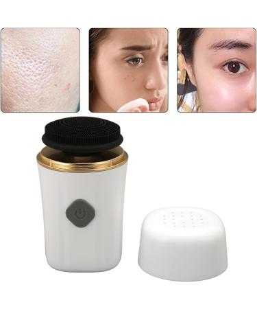 Facial Cleansing Brush 2 in 1 Electric Face Scrubber USB Rechargeble Soft Silicone Bristles Skin Exfoliating Cleanser Brush - Buy Online on SooperMarket.com