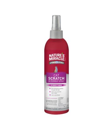 Nature's Miracle Advanced Platinum Cat Scratch Deterrent Spray 8 Ounces Discourages Destructive Scratching New Formula - 8oz