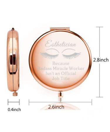 MYOSPARK Esthetician Mirror - Compact Makeup Mirror for Beauticians, Lash Artists & Cosmetology Graduates - Buy Online on SooperMarket.com