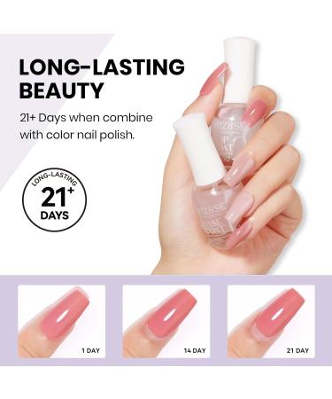 MIZHSE Clear Top Coat Nail Polish - Quick Dry Non-Gel High Shine Glossy Finish for DIY Manicure - 0.5 fl oz (15 ml) - Perfect for Home Use - Buy Online on SooperMarket.com