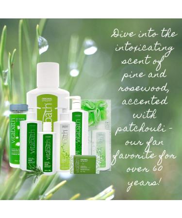 Vitabath Original Spring Green Shower Set - 10 Fl Oz - Pine & Rosewood - Shower Gel, Lotion & Pouf - Buy Online on SooperMarket.com