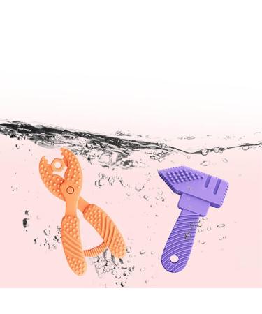 AUXHCYL 6 Pack Silicone Baby Teething Toys for 0-6 Months - Hammer, Wrench, Spanner, Pliers Shapes - Molar Teether Chew Toys for Infants - Buy Online on SooperMarket.com