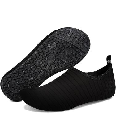 WateLves Water Shoes Barefoot Quick-Dry Aqua Socks for Beach Swim Surf Yoga - Size 8.5-9.5 Women/7.5-8.5 Men - Tw.black - Buy Online on SooperMarket.com