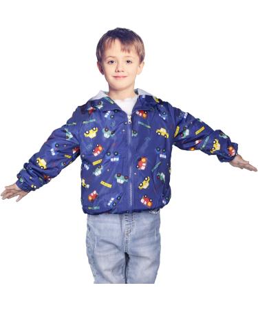 JinBei Hooded Toddler Jacket | Waterproof Windbreaker for Boys | Sunscreen Outwear Raincoat | 1-7 Years | 110 Voiture - Buy Online on SooperMarket.com