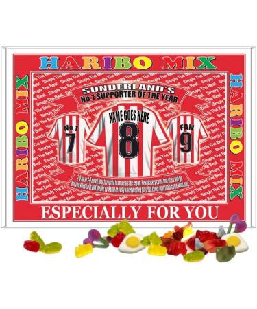 Sunderland Football Shirt Personalised Gift Boxed Sweets Variety - Buy Online on SooperMarket.com