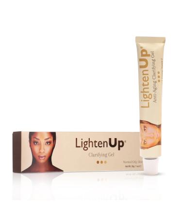 LightenUp Anti-Aging Skin Brightening Gel - 1 Fl oz / 30ml | Anti-Aging Cream, with Alpha Arbutin, Argan Oil, Vitamin C