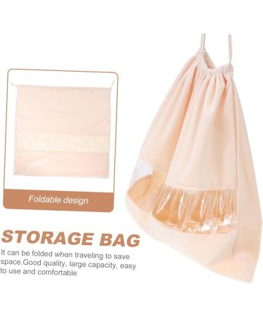 MUSISALY 1pc Hair Dryer Storage Bag Bag Organizer Make up Organizer Bag Gym Drawstring Bag Beige Pvc - Buy Online on SooperMarket.com