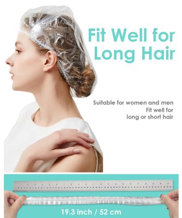 30PCS Auban Waterproof Disposable Shower Caps - Thick Plastic Hair Caps for Women | Spa, Home & Travel Use - Buy Online on SooperMarket.com