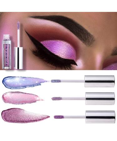 Glitter Eyeshadow Set - 12 Color Liquid Shimmer Metallic Eyeliner Makeup Kit for Long-Lasting Multi-Dimensional Eye Looks - Quick-Drying Formula, Perfect Gift - Buy Online on SooperMarket.com