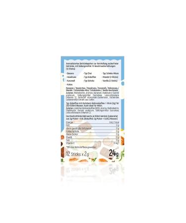 Intick Sugar-Free Instant Milk Drink Mix | Vegan Low Calorie Vitamin C | 12-Pack (12 x 0.5L) - Delicious Flavor Varieties - Buy Online on SooperMarket.com