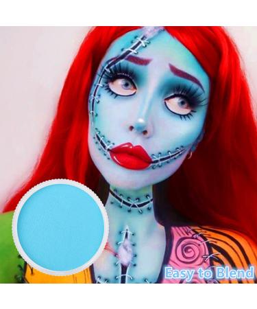 Go Ho Light Blue Face Paint - Washable Gel for Halloween Cosplay & Festivals | Full Coverage Body Paint for Adults & Kids - Buy Online on SooperMarket.com