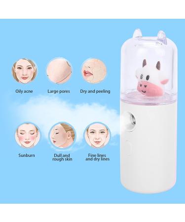 Handy Mist Sprayer Cute cartoon animal portable facial mist sprayer home office moisturizing spray USB Rechargeable Moisturizing Skin Care(White) - Buy Online on SooperMarket.com