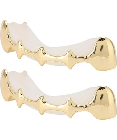 Irregular Hip Hop Denture Set Halloween Hip Hop Teeth Decoration Accessories (Gold) - Buy Online on SooperMarket.com