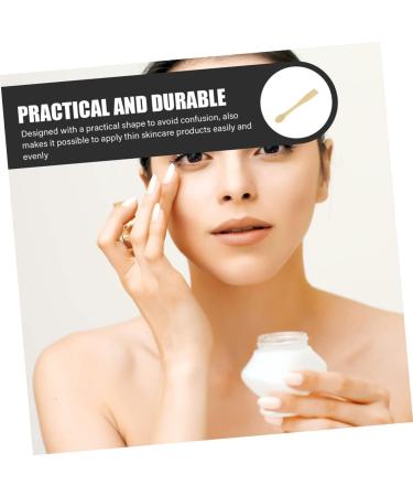 Baluue 8pcs Mask Spoon Skincare Spatula Cream Applicator Makeup Spatulas Makeup Scoop Skin Care Spatula Abs 6x0.7x0.7cm Golden - Buy Online on SooperMarket.com