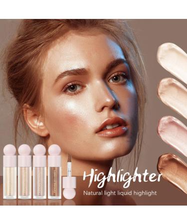 Go Ho Liquid Highlighter Makeup Natural Face Highlighter Stick Silky Smooth Light Liquid Luminizer Long Lasting Highlight Face Illuminator Make up 03 Rose Gold 03 Rose Gold 10.00 g (Pack of 1) - Buy Online on SooperMarket.com