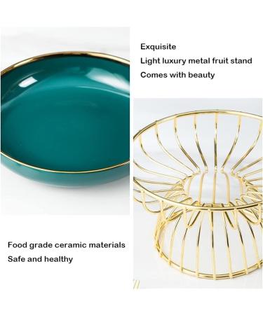 Kitchen Countertop Fruit Rack Fruit Basket Ceramic Fruit Bowl Fruit Basket Kitchen Countertop Fruit Stand Vegetable Holder for Bread Snacks Fruit Storage for Kitchen (Color : Large) - Buy Online on SooperMarket.com