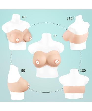 Icever Silicone Breast Shapes 2.0 - Realistic H Cup Prostheses for Mastectomy & Crossdressers | Light Ivory White Size XL - Buy Online on SooperMarket.com