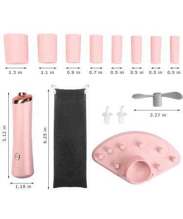 Electric Nail Lacquer Shaker | Glue Shaker for Eyelash Extensions | Handsfree Nail Polish Mixer | Time-saving Tool (Pink) - Buy Online on SooperMarket.com