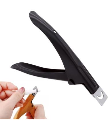 Professional Rustproof Nail Clippers for Acrylic Gel Nails - Black - Buy Online on SooperMarket.com