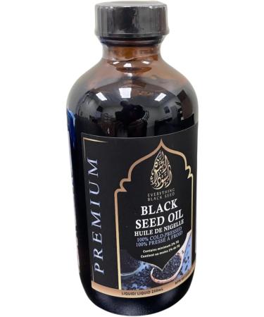 Ethiopian Black Seed Oil Extra Strong 3.6% TQ (Nigella Sativa Kalonji Black Cumin Seed Oil) 100% Cold Pressed Natural Occusing 8X Thymoquinone- Glass Bottle (8.5oz/250ml) - Buy Online on SooperMarket.com