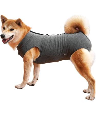 Heywean Dog Recovery Suit - Post-Op Castration Wound Protection for Dogs - Medical Shirt & Surgical Body Suit - XL Gray - Professional Pet Recovery Solution - Buy Online on SooperMarket.com