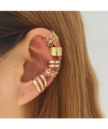 48Pcs Gold Silver Hair Braids Dreadlock Beads Cuffs Clips for Women Men - Non-Piercing Ear Beard Hair Accessories - Buy Online on SooperMarket.com