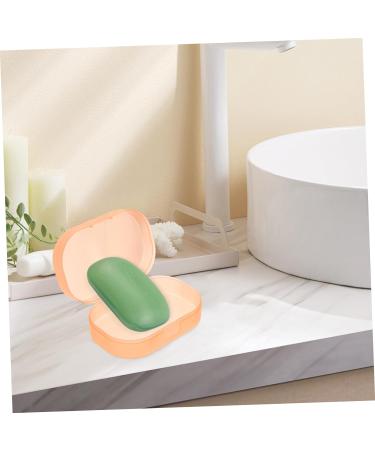 COOLHIYA Plastic Container pp soap draining rack household soap holder container travel Outdoor Fruit Dryer travel case water filter Toiletries sponge soap dish with lid Storage Box As Shown 7x10.5x3.5cm - Buy Online on SooperMarket.com
