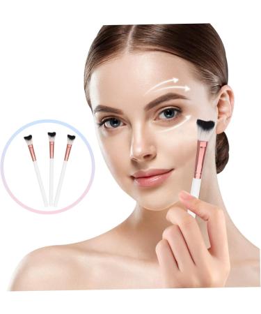 PLAFOPE 3pcs Fish Tail Brush Nose Shadow Brush Nose Contour Brush Nose Contour Makeup Brush Nose Makeup Tool 18.50X1.00X1.00CM As Shown - Buy Online on SooperMarket.com