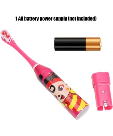 Children's Electric Toothbrush - Cartoon Pattern Oral Care for Kids 3+ (Red) - Buy Online on SooperMarket.com