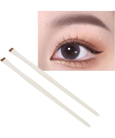 Makeup Eyeliner Brush 2pcs Eyeliner Brush Cosmetic Tool Ultra Thin Precise for Office - Buy Online on SooperMarket.com