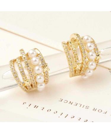 Lymphatic Drainage Earrings for Women Ear Acupressure Detox Ear Hoops Auricular Rowline Ear Cuff One Size C - Buy Online on SooperMarket.com