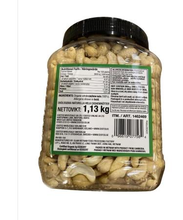 Kirkland Organic Cashews 1.13kg - Buy Online on SooperMarket.com
