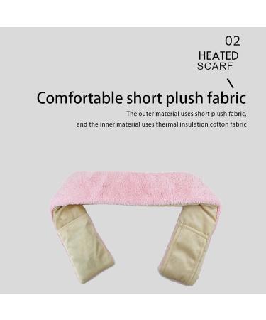 Cypeason 2 PCs Heating Scarf & Neck Pillows - Washable Portable Soft & Comfortable Heated Neck Warmer - Perfect for Relief - Pink - Buy Online on SooperMarket.com