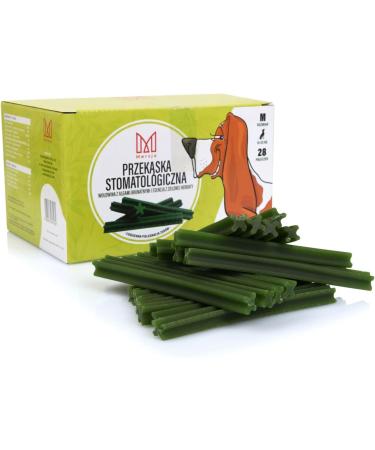 Mersjo Dog Dental Sticks | Healthy Grain-Free Treats for Medium Dogs (10-25kg) | 56 Pieces | Reduces Bad Breath & Supports Oral Hygiene - Buy Online on SooperMarket.com