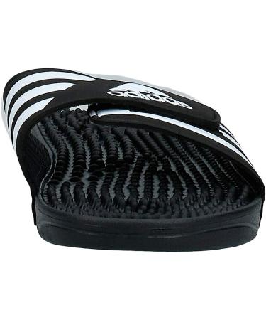 Adidas Adissage Slides Sandal - Unisex | Black/White | Size 11W/10M - Buy Online on SooperMarket.com
