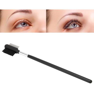 Ey brow brush and comb double-headed eye brow brush professional stainless steel-eye brow eyelashes dual-use-use-needle-needle and eye brow-kamm-make-up tool for women girls cosmetic trips