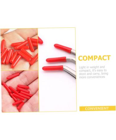 Stahad 240 STK Twilight Lane Eyelash Sink Protection - Silicone Tweezer & Scissors Cover (Red 2pcs) | Premium Eyelash Extension Accessories - Buy Online on SooperMarket.com