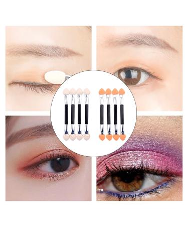 30 pcs Disposable Dual-Sided Eye Shadow Sponge Brushes | Professional Double-End Makeup Applicator Set | Manicure Cosmetic Tool | 9.5CM Aluminum Tube - Buy Online on SooperMarket.com