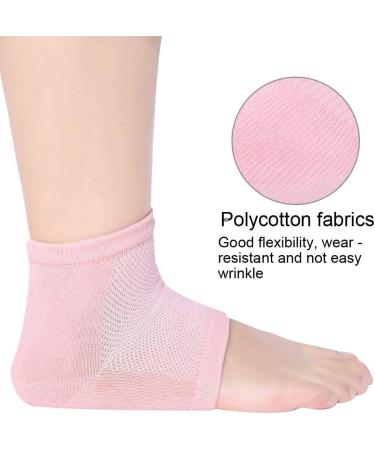 Heel Socks Gel Pads 2 Pair for Plantar Fasciitis Heel Moisturizing Ankle Support Pain Relief Anti-Crack Protector Foot Sleeves Care (Yinhingrkov0s9mbc-02) - Buy Online on SooperMarket.com