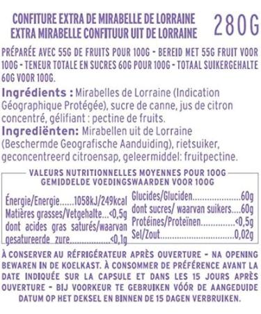 French Mirabelle Plum Jam 280g - Buy Online on SooperMarket.com
